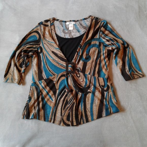 Only 9 Retro Blouse XL - Picture 3 of 9